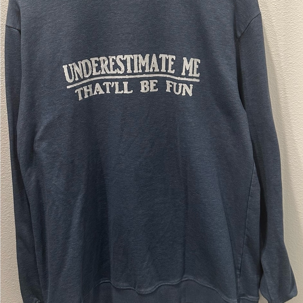 Blue Graphic Sweatshirt